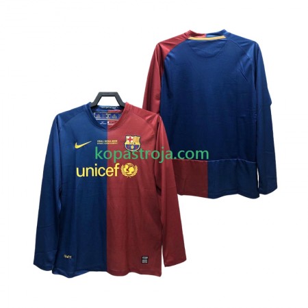 Billiga Fotbollströjor FC Barcelona Champions League 2008 2009 Retro Hemma tröja Långärmad